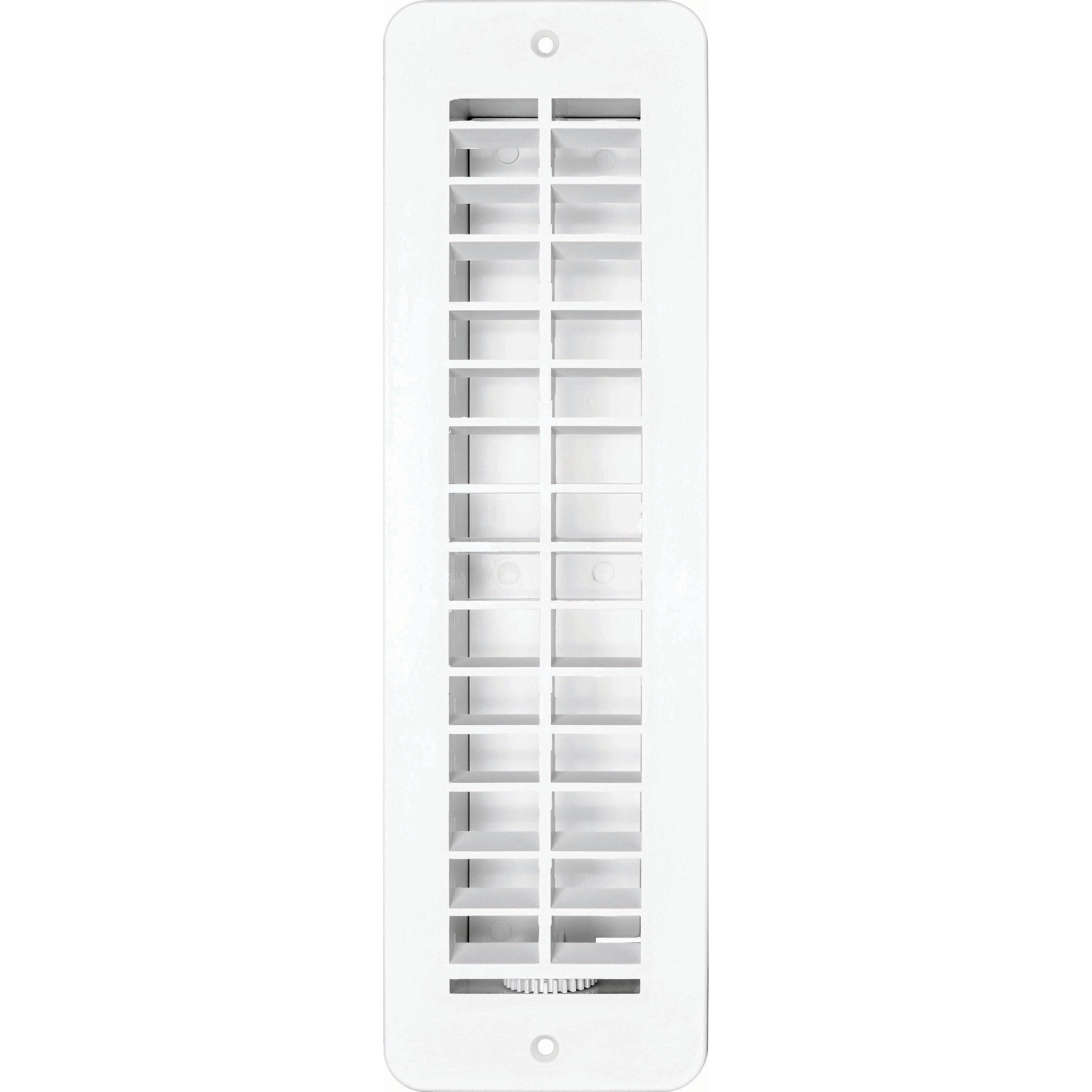 Vent Register, Plastic, Damp 2.25"x10"